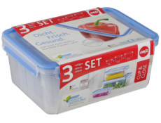 Emsa Food Clip&Close 508567 3er Set transparent/modra