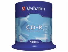 1x100 Verbatim Data Life CD-R 80 700MB, 52x Speed, Cake Box