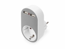 DIGITUS Universal zasuvka adapter 2 x USB-A