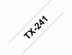 BROTHER TX241 Black On White Tape (18mm)