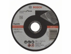 Dělicí kotouč rovný Standard for Inox - Rapido - WA 60 T BF, 125 mm, 22,23 mm, 1,0 mm - 31 BOSCH
