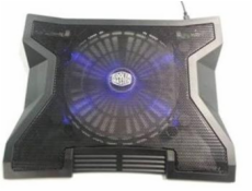 CoolerMaster chladiaci podstavec  NotePal XL pre NTB 9-17 "black, 23cm blue ľad fan, 3port USB hub