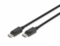 DIGITUS DisplayPort kabel 3m DP St/St m/zamykanie UHD 8K