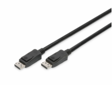 DIGITUS DisplayPort kabel 5m DP St/St m/zamykanie UHD 8K
