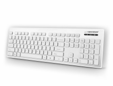 Esperanza EK130W SINGAPORE vodeodolná klávesnica, EN layout, USB, biela