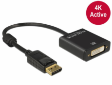ADAPTER DISPLAYPORT(M) 1.2->DVI(24+5)(F) 4K Active 
