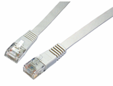 Patch kábel plochý CAT6 UTP LSOH 5m sivý