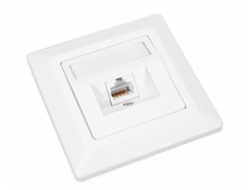 Zásuvka Solarix CAT5E UTP 1 x RJ45 pod omietku biela