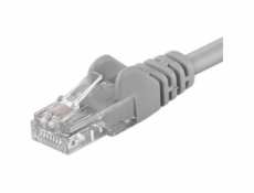 Kábel PremiumCord Patch UTP RJ45-RJ45 level 6 1m šedý