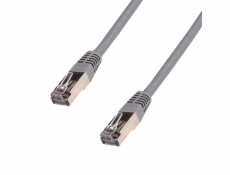 Patchkabel 15m, FTP, Cat5e, RJ45, šedý