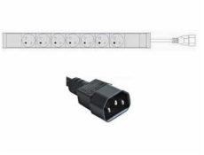 Základné PDU lišta, zásuvky UTE, prívod C14 (do UPS)