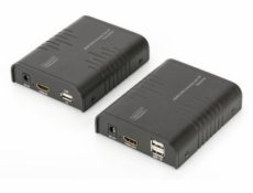 DIGITUS HDMI KVM Extender 120 m Voll HD via sietovy kabel