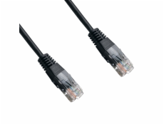 Patch cord UTP cat.5e 2M černý