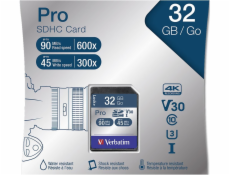 Verbatim SDHC karta Pro     32GB Class 10 UHS-I