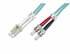 DIGITUS Fiber Optic Patch Cord, LC to ST, Multimode 50/125 µ, Duplex Length 3m, Class OM3