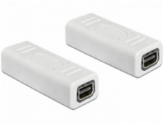 Delock adaptér Displayport mini samica / samica, biela