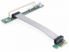 Delock Riser card PCI Express x1&gt; PCI 32Bit 5 V s flexibilným káblom 13 cm zasunutie vľavo