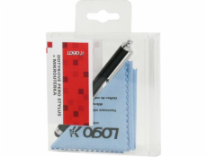 SUK009K Stylus čierny + mikroutierka LOGO