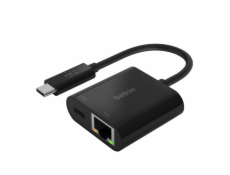 Belkin USB-C / Gigabit-Ethernet- adapter 60W PD, cier. INC001btBK