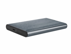 GEMBIRD EE2-U3S-6 skriňa HDD / SSD 2,5 '' s portom USB typu C USB 3.1 kartáčovaný hliník šedá