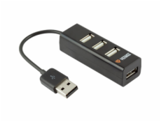 YHB 4001BK Hub 4 x USB 2.0 černý YENKEE