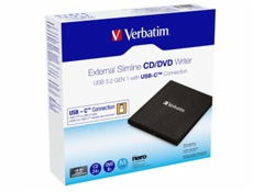 Verbatim Slimline CD / DVD ReWriter USB-C