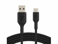 Belkin USB-C/USB-A Cable 1m braided, black CAB002bt1MBK