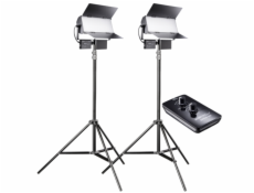 walimex pro Sirius 160 LED 65W Daylight 2-Pack with Tripods