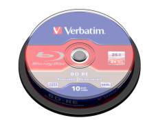 VERBATIM BD-RE SL(10-pack)Blu-Ray/spindle/2x/25GB