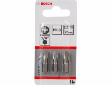 Bosch 3pcs PH Screwdriver Bit PH3 XH 25mm