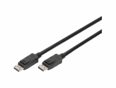 DIGITUS DisplayPort kabel 1m DP St/St m/zamykanie UHD 8K