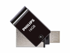 Philips 2 in 1 cierny 16GB OTG microUSB + USB 2.0