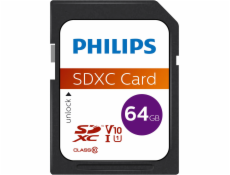 Philips SDXC karta 64GB Class 10 UHS-I U1