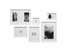 Deknudt S46YK WALL Bilderwand s 6 bielych dreve. ramov / Ppt.