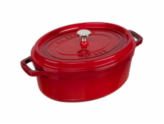 Staub oválny 29 cm 4,2 l červená