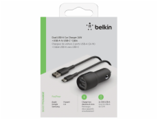 Belkin USB-A Kfz-Ladegerät, 24W 1m USB-C kabel atd. CCE001bt1MBK