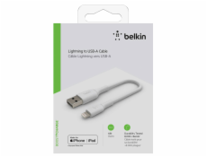 Belkin Lightning Lade/Sync kabel 15cm, PVC, biele, mfi certifiko.