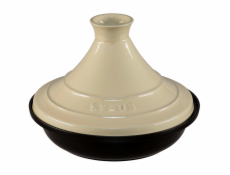 Staub Tajine 28cm rund cream, Gusseisen