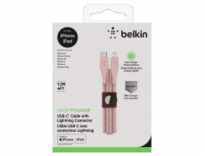 Belkin DuraTek Plus Lightning / USB-C, 1,2m, pink, mfi cert.