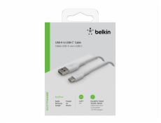 Belkin USB-C/USB-A Cable 2m braided, white CAB002bt2MWH