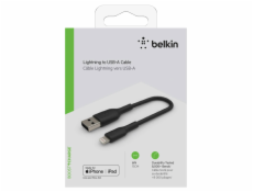 Belkin Lightning to USB-A Cable 15cm, PVC, black, mfi cert.