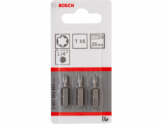 Bosch 3pcs. Screwdriver Bits T15 XH 25mm