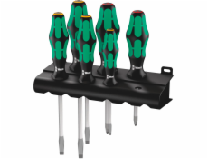 Wera 334 SK/6 Rack Screwdriver Set Kraftform Plus Lasertip