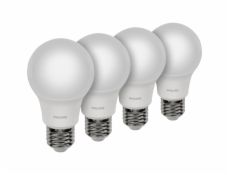 Philips LED Bulb E27 4-Pack 8W (60W) 2700K 806lm