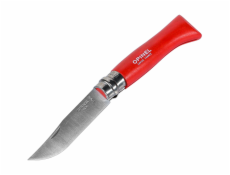 Opinel pocket knife No. 08 Beech Wood, Red