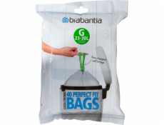 Brabantia PerfectFit Bin Liner Type G 25-30 L, 40 Bags