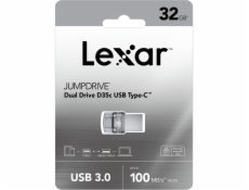 Lexar OTG JumpDrive D35c 32GB Dual Type-C Type-A USB 3.0