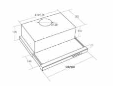 AKPO WK-7 Light Eco 60 Inox zabudovateľný odsávač pár 