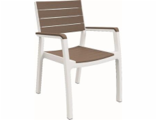Zahradní křeslo Keter Harmony bílé / cappuccino