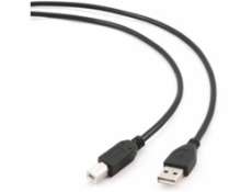 GEMBIRD Kabel USB 2.0 A-B propojovací 3m Professional (černý, zlacené kontakty)